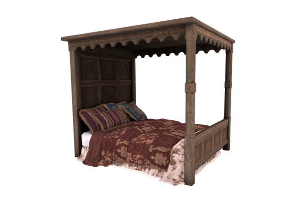 273972 thesensemedieval the witcher 3 blood and wine beauclair rich bed a sims4 featured image