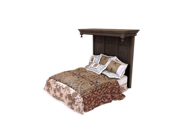 273973 thesensemedieval the witcher 3 blood and wine beauclair rich bed b sims4 featured image