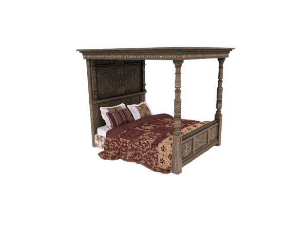 273974 thesensemedieval the witcher 3 blood and wine beauclair rich bed c sims4 featured image