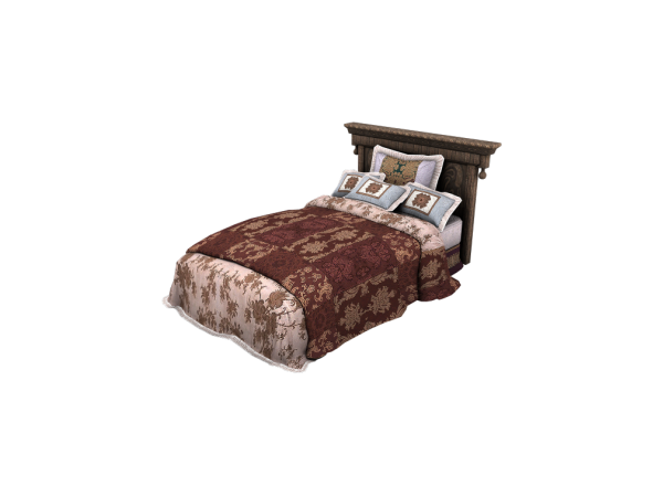 273975 thesensemedieval the witcher 3 blood and wine beauclair rich bed d single sims4 featured image
