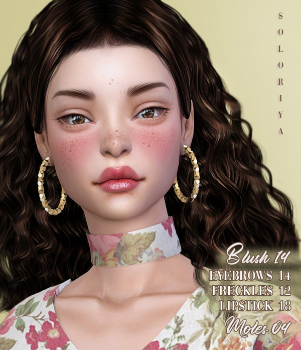 274184 blush 14 eyebrows 14 freckles 12 lipstick 18 moles 04 sims 4 by soloriya sims4 featured image