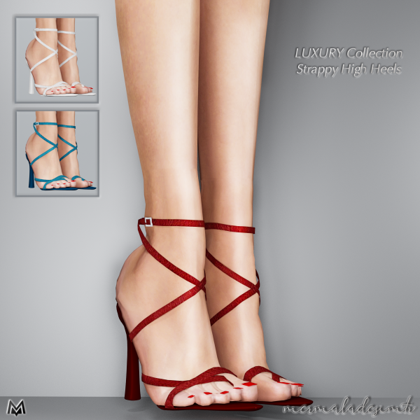 LuxHeels L19 (MermaladeSimtr Exclusive:  Strappy High Heels, Sexy Alpha CC for Female)