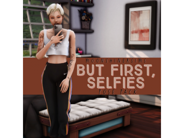 277703 but first selfies pose pack by moonshinersims sims4 featured image