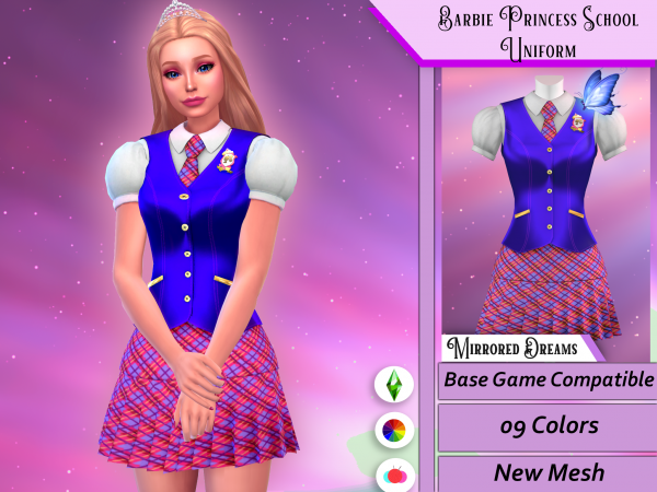 Regal Raiments: Barbie Princess School Uniform (Now Free)