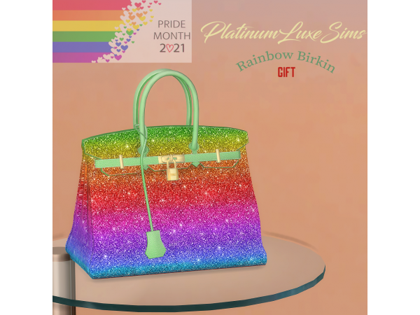 281181 pride month free gift 127752 rainbow birkin 127752 by platinumluxesims sims4 featured image