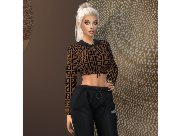 281184 fendi cropped hoodie by platinumluxesims sims4 featured image