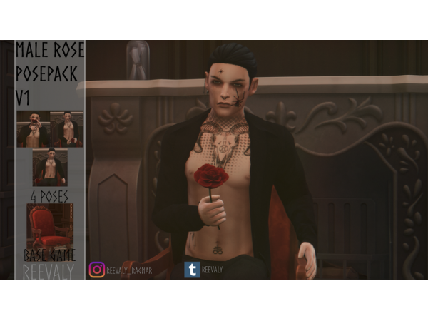 281544 reevaly male rose posepack v1 sims4 featured image