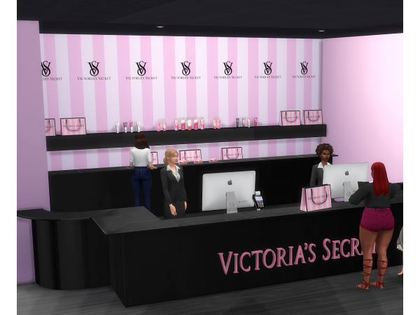 “PlatinumLuxeSims’ Elegance Pack (Victoria’s Secret-Inspired Bags & Wallpapers)” #Sims4AccessoriesSet