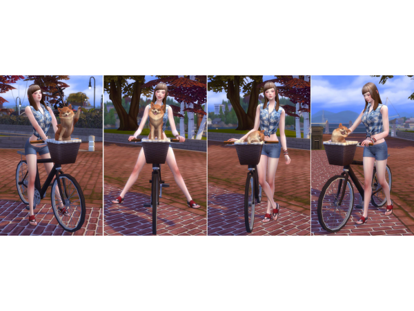 284824 bicycle poses me dog msize sims4 featured image