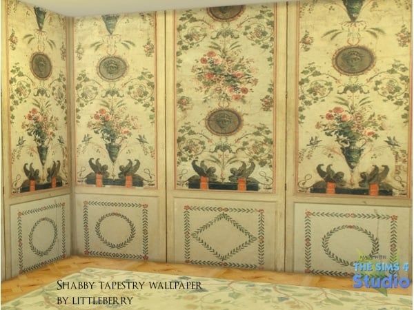 AlphaCraft Creations: Shabby Tapestry Wallpaper (Builds & Wallpapers)