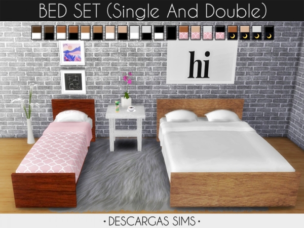 285588 bed set sims4 featured image
