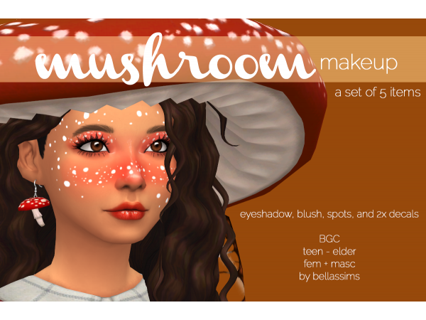 285717 mushroom makeup set by bellassims sims4 featured image