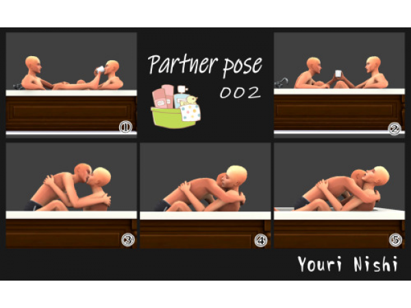 Yourinishi Embrace: Dynamic Duo Poses (Partner Pose 002 Collection)