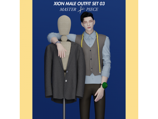 Xion’s Ensemble Elegance (Outfit Set 03_Masterpiece) – Alpha Male Fashion Collection