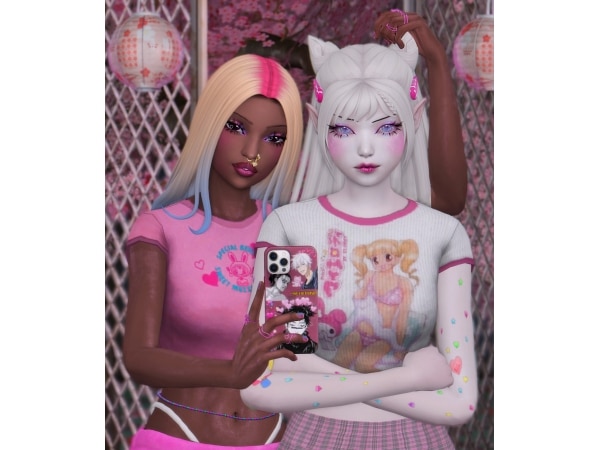 288643 two recolors peachpitsims tee and nucrests pants sims4 featured image