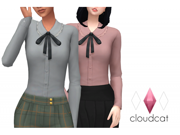289211 rosebud button up by cloudcat sims4 featured image