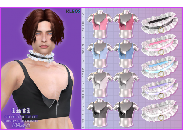 289682 peach inti collar top set by kleos sims sims4 featured image