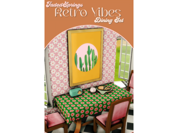 289835 retro vibes 3 piece dining set by faded springs sims4 featured image