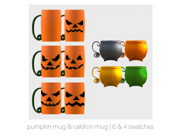 290983 127875 halloween mugs posepack collab with backtrack 127875 by wasabi sims sims4 featured image