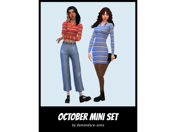 Autumn Attire Alchemy: October Mini Set (Jeans, Tops, Dresses & More)