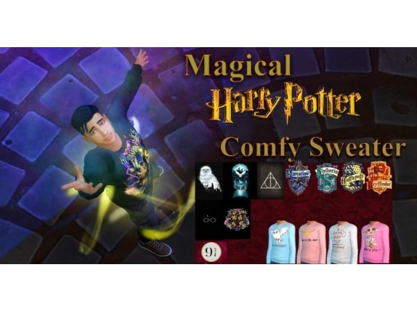Wizard’s Warmth: Enchanting Harry Potter-Inspired Comfy Sweaters (AlphaCC Male Collection)