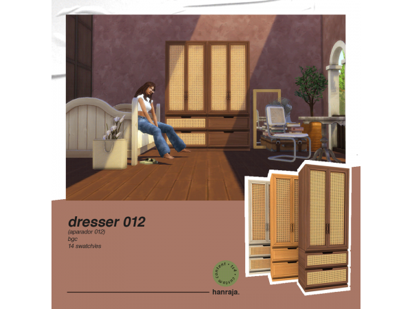 Dresser 012 by Hanraja: Chic Storage for Bedroom Bliss (Clothes & Accessories)