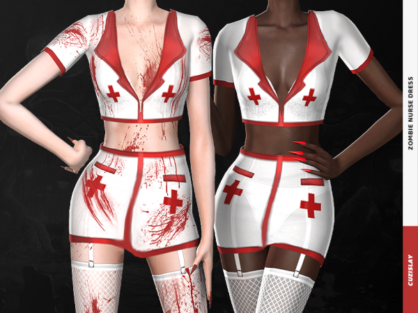 293050 zombie nurse dress sims4 featured image