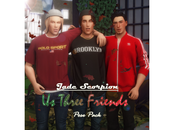293173 us three friends by jade scorpion js sims sims4 featured image