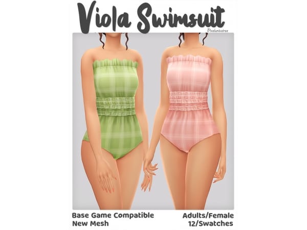 Viola’s Vogue: Chic Swimsuits & Accessories (Male & Female Collections)