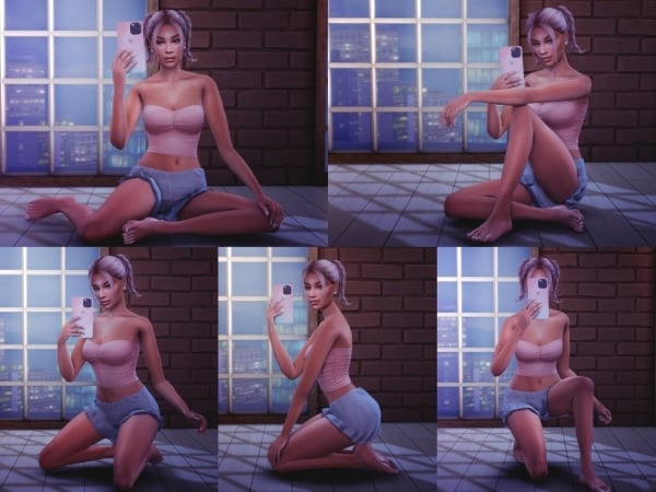 296777 selfie pose pack i sims4 featured image