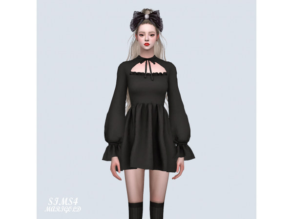 Marigold’s Enchantment: Chic Lilac Mini Dress (Alpha Female Fashion)