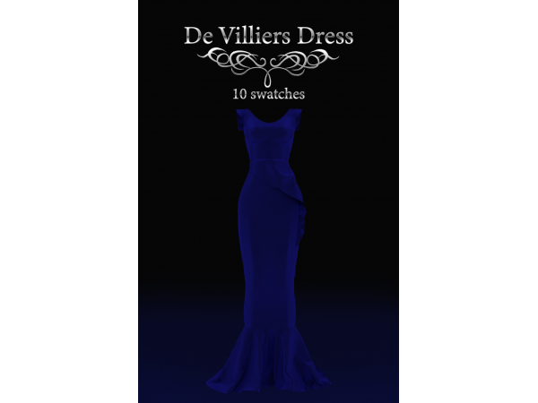 Sunflower Styles: De Villiers Dress & Pose Ensemble (Simblr Collection Part I)