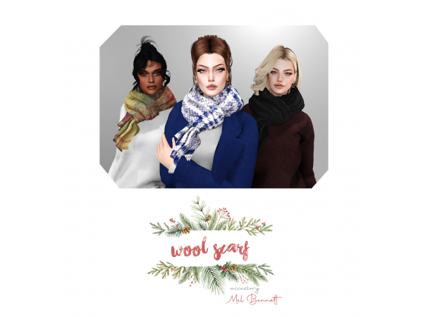 Glitz & Glamour: Day 18 [MB] – Adorning Wool Scarves with Chic Jewelry & Accessories
