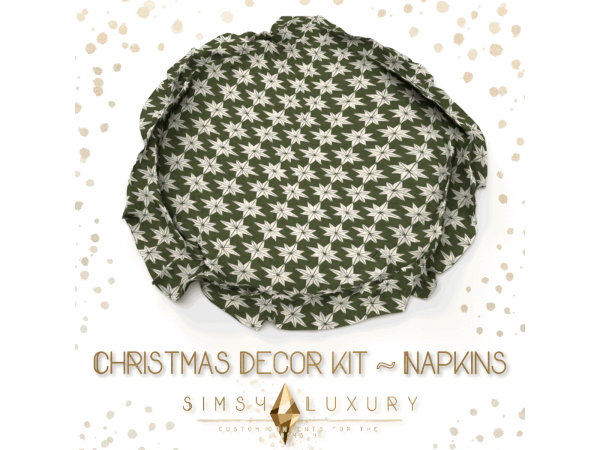 297248 christmas decor kit napkins by sims4luxury sims4 featured image