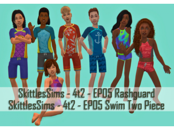 299019 skittlessims 4t2 ep05 rashguard ep05 swim two piece sims2 featured image