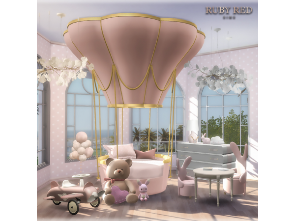 304160 sims 4 luxury ballooning bed set free by ruby red sims4 featured image