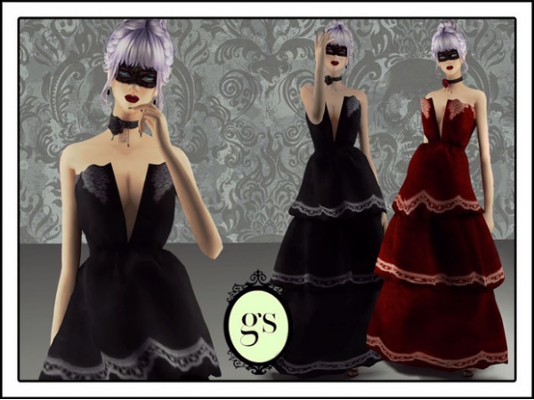 Scarlett Enchantment: Guemara’s Dress Collection (Fashion, Sets, Alpha CC & Makeup)