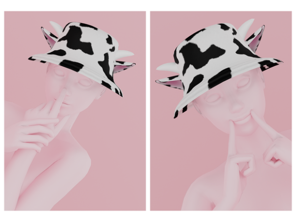 305606 cow bucket hat by sadlydulcet sims4 featured image