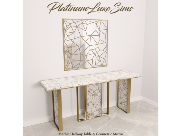 305722 marble hallway table geometric mirror by platinumluxesims sims4 featured image