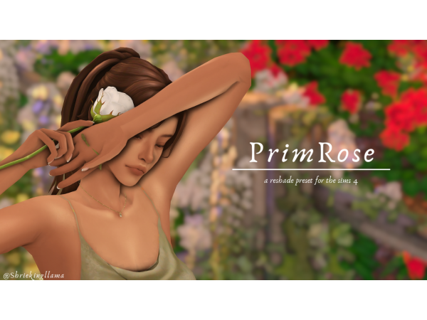 306188 primrose a reshade preset for 4 9 1 by shriekingllama sims4 featured image