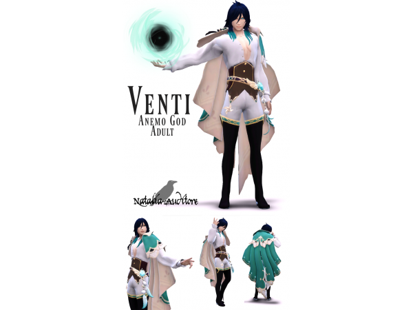 Venti’s Vogue: Anemo God Attire by Natalia-Auditore (Stylish Outfits & Costumes)