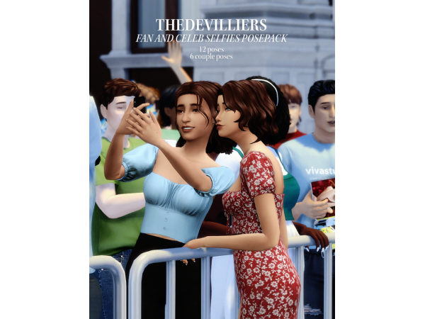 306600 thedevilliers fan and celeb selfies posepack sims4 featured image
