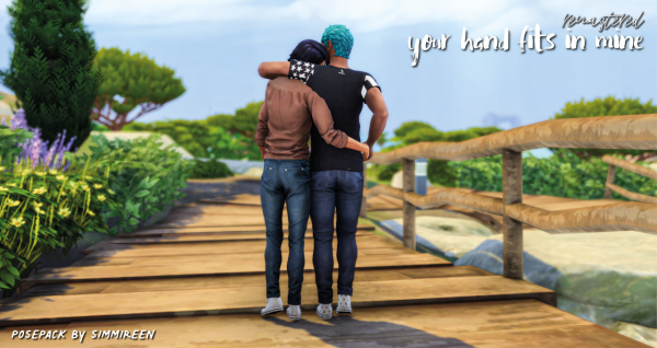Simmireen’s Embrace: ‘Your Hand Fits in Mine’ Remastered (AlphaCC Couple & Activity Poses)