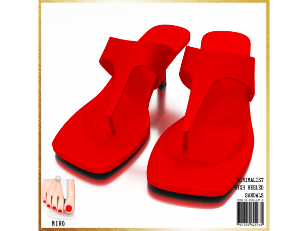 SleekStride: Chic Minimalist High Heeled Sandals by Mirosims2020 (Sexy, AlphaCC)