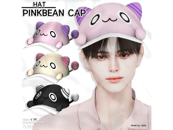 306970 pink bean cap by reina sims4 sims4 featured image