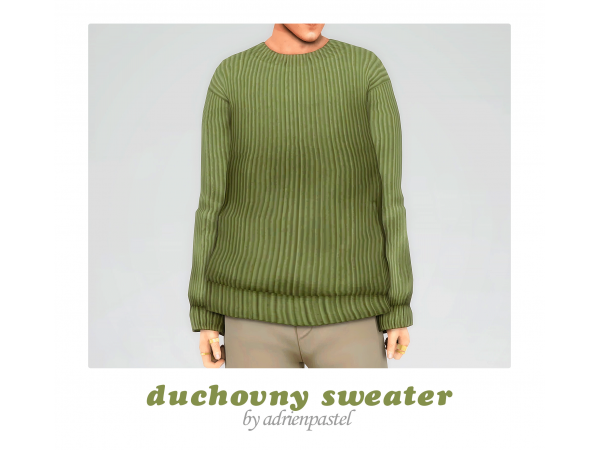 Duchovny Delight: AdrienPastel’s Chic Male Sweater Collection (AlphaCC)