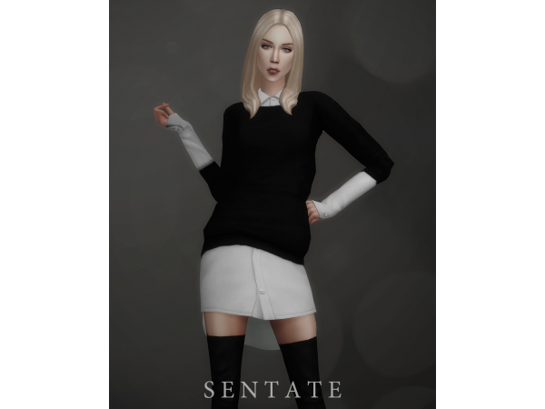Diana’s Delight: Chic Sentate Sweater Reupload (Alpha CC Female Tops)
