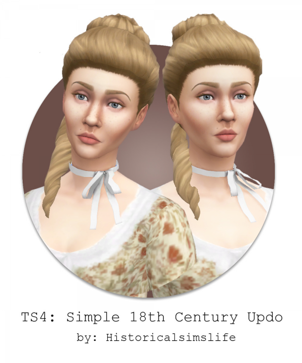 307501 ts4 simple 18th century updo sims4 featured image
