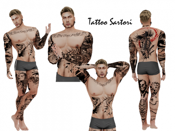 Ink Master’s Showcase (Pack Tattoo Male) Part 01 – Sartori’s Signature Poses #AlphaCC