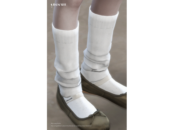 308578 rib long socks by charonlee sims sims4 featured image
